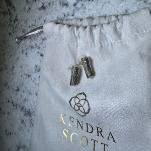 Kendra Scott Leanor Bar Gold Druzy Earrings